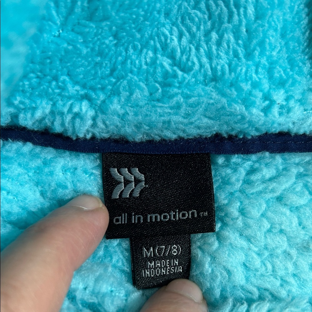 All in Motion Turquoise Fleece Jacket‎ - Picture 2 of 5